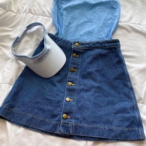 American Apparel Classic Denim Skirt